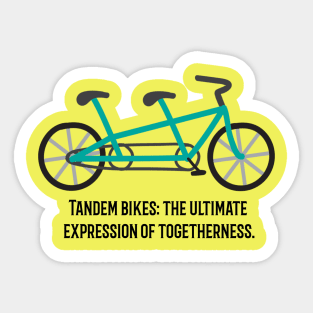 TANDEM BIKING Sticker